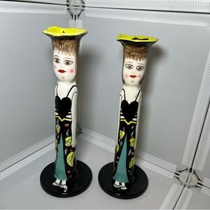 Susan Paley Candlestick by Ganz, SARA, Stunning! Set Of 2